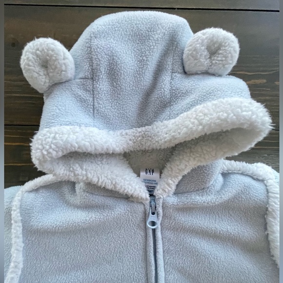 Baby Gap Newborn Bunting Bag / Winter Snowsuit. Up to 3 Months. Baby Blue. - Picture 2 of 7